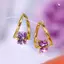 Bông Tai Mạ Rhodium Đá Cubic Zirconia, Sang Trọng Và Lấp Lánh Cho Nữ