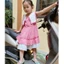 Váy Bé Gái HÀN Quốc cao cấp Cổ Sen Hồng Phấn 11-20kg, đầm cho bé gái siêu cute 2 3 4 6 tuổi berie