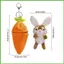 Cà Rốt Thỏ Sang Trọng Thỏ Đồ Chơi Phục Sinh Túi Charm Trang Trí Túi Xách Mặt Dây Chuyền Cho Bé Trai Bé Gái Ba Lô Túi Ví Trường wipqsvn
