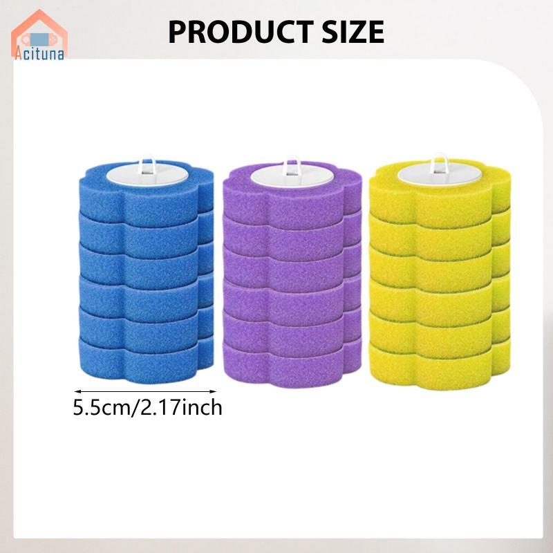 18x Bàn Chải Nhà Vệ Sinh Thay Thế Đầu Bụi Miếng Lót Cho Chậu Rửa Nhà Lau Nhà Bể Bơi