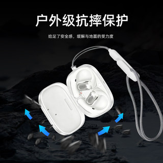 Cho Shokz Openfit Pro Tai Nghe Transpent Case Tai Nghe Chống Sốc Vỏ Bảo Vệ Tai Nghe TPU Vỏ Mềm Có Vòng Chống Mất