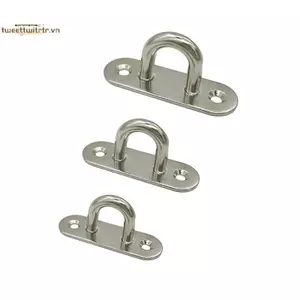 TRTR M5 / 6 / 8 Móc Móc Tấm Mắt Thép Không Gỉ Chịu Lực Nặng Gắn Tường U Thuyền Trần Móc Treo Vòng Nhà Để Xe Hammo D Hình VN