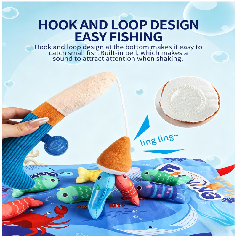 Đồ Chơi Câu Cá Bằng Nỉ 3D – Giáo Cụ Phát Triển Trí Tuệ Cho Bé, Rèn Luyện Kỹ Năng Vận động Tinh, đồ Chơi Giáo Dục Sớm