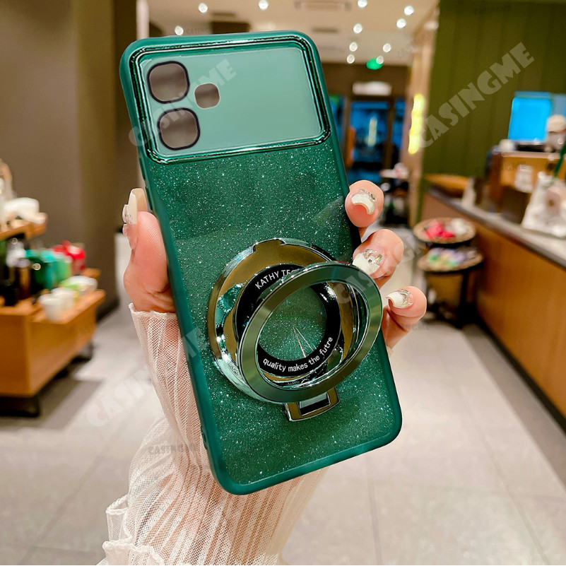 Infinix Smart 20 Bling Giá đỡ hút từ tính Vỏ mềm cho Infinix Smart 20 Smart20 InfinixSmart20 10 Plus 5G 4G Camera Shcokproof Vỏ điện thoại Bảo vệ ống kính Vỏ mềm