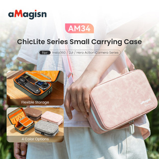 Dành Cho Insta360 / DJI / Hero Đầy Đủ Các Máy Ảnh Thể Thao Đa Năng DIY Nhỏ Bảo Quản Da Vali DJI Pocket4 / 3 Vai Và Đeo Ngang Bảo Vệ Phụ Kiện