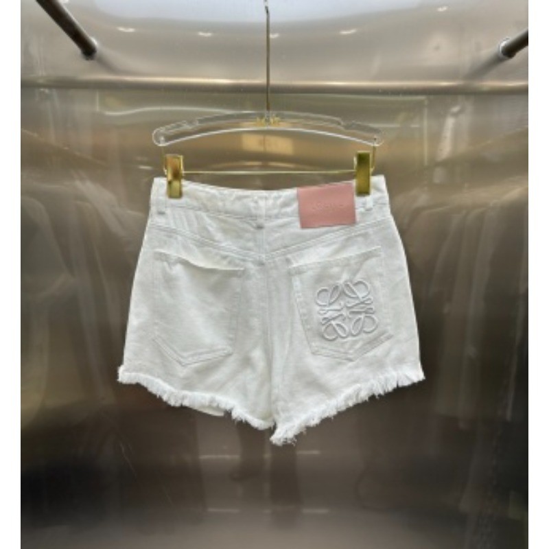 Quần short Denim thêu lưng cao mới dành cho nữ