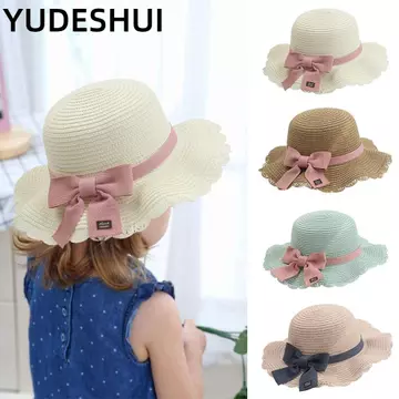 YudhUI Mũ ngư dân, Mũ có thể điều chỉnh cho trẻ em Bé trai Bé gái Mũ Xô Mũ, Mũ Rơm Chống Nắng Nơ Panama Trẻ mới biết đi Mũ che nắng Mũ đi biển