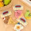 HFTOY Sáng Tạo Dễ Thương Donut Động Vật Sang Trọng Đồ Chơi Nhồi Bông Mềm Móc Khóa Mặt Dây Chuyền Túi Hoạt Hình Charm Bapa Treo Đồ Trang Trí Móc Khóa Ô Tô Quà Tặng ~