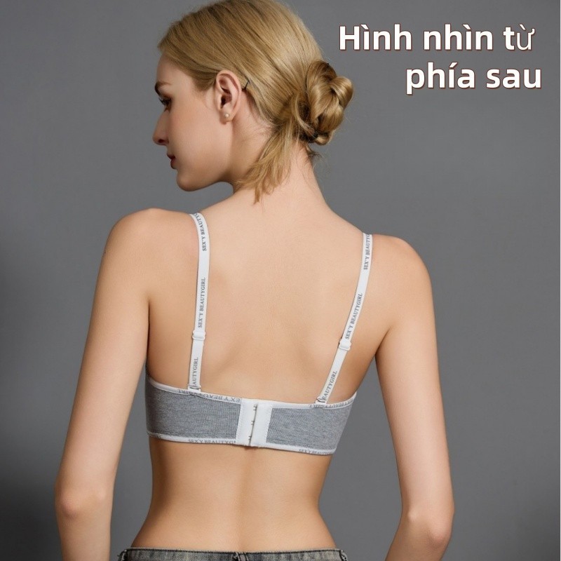 Áo ngực không gọng đẩy cao và gom, miếng lót dày, mềm mại thoải mái, đẩy cao và gom,Áo Ngực Đệm Dày Tạo Khe Cao Cấp