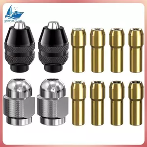 Bộ mũi khoan Chuck Collet cho, 12 chiếc 1 / 32 inch đến 1 / 8 inch Thay thế 4486 Mũi khoan không cần chìa khóa Chuck Shank Dụng cụ quay