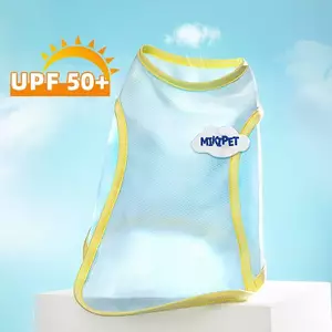 【Ready Stock】 Dog Clothes Thin Summer Breathable Teddy Bichon Puppy Small Dog Pet Vest Summer Cool Clothes Thin QhBm