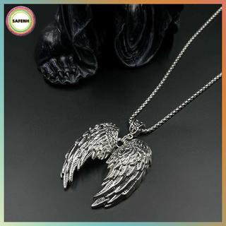 SAFENH Đôi Mặt Dây Chuyền và Nhẫn Y2K Gothic, Thiết Kế Cánh Thiên Thần Thanh Kiếm