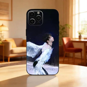 TP-2 Hình Skaters Y-Yuzuru Hanyu Ốp Lưng Điện Thoại iPhone17,16,15,13,12 Plus, Max Mềm Silicone Đen Cover