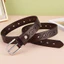 TDây nịt trang trí nữ mã 30516 / Rộng 4cm / Dây nịt nữ mới kiểu lỗ tròn da thật, phong cách thời trang thư giản, trang trí cho quần jeans, phù hợp mọi phong cách ăn mặc trend