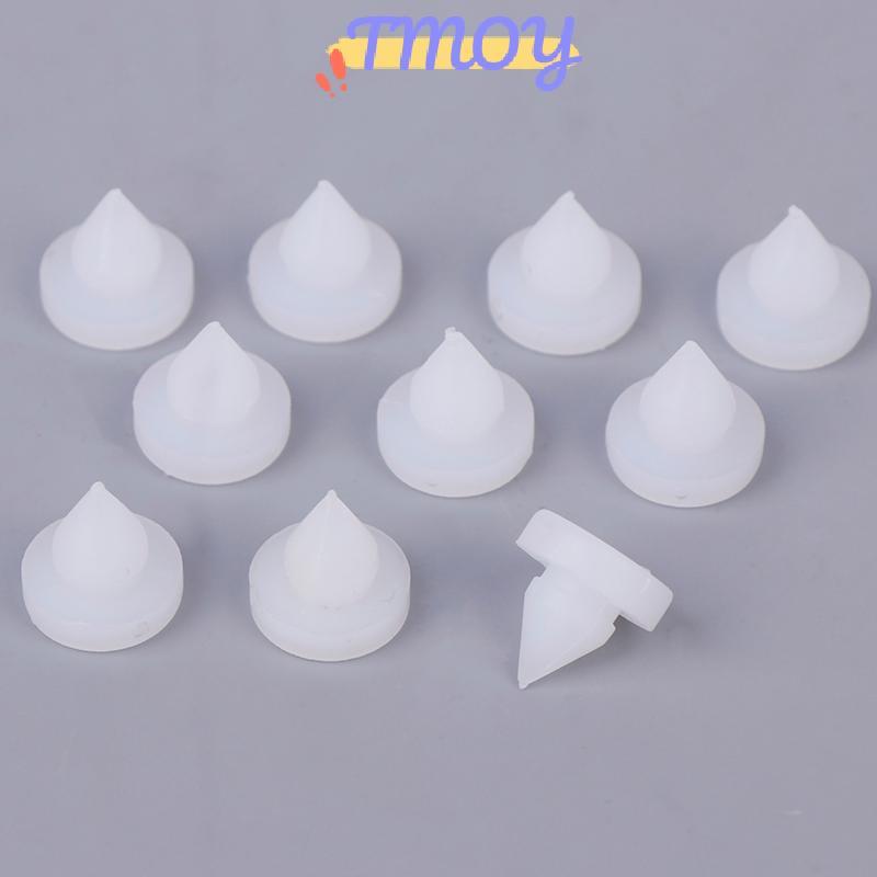 TMOY 10 Chiếc Phanh Ly Hợp Bàn Đạp Chặn Miếng Lót Trắng 46505SA5000 Dành Cho Accord Civic Pilot Crosstour CR-V Insight Cho Acura Integra MDX TSX TMOY