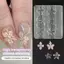 1 / 3 Khuôn khắc móng tay Hoa Lily 3D Silicone Hawaii Hoa dâm bụt Cánh hoa Mẫu mô hình Dụng cụ làm móng trong suốt [mới]