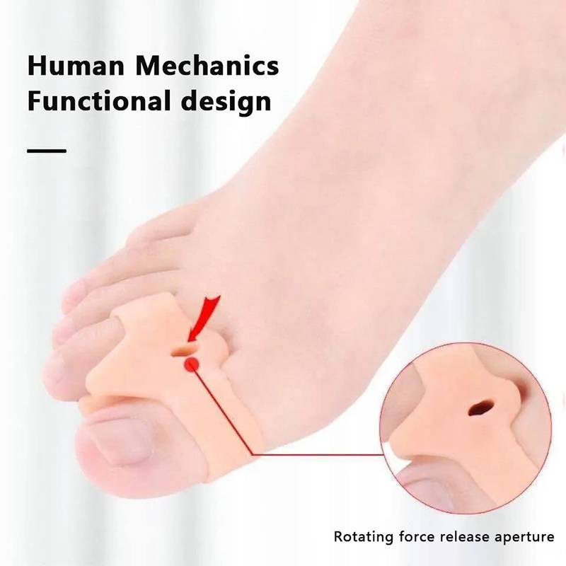 ZK 2 Chiếc Silicone Gel Đôi Vòng Ngón Chân Tách Hallux Valgus Corrector Bunion Protector VN