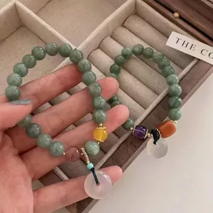 Vòng tay khóa hạt phong cách INS, phù hợp làm trang sức hằng ngày