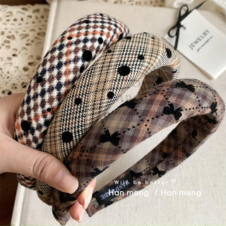 Băng Đô Phong Cách Retro Hàn Quốc Kẻ Sọc Chấm Bi - Thiết Kế Ngọt Ngào Dành Cho Phụ Kiện Tóc Nữ