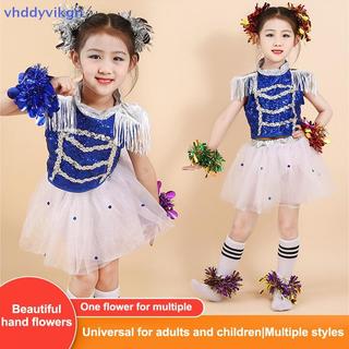 VHDD 10 Chiếc Đầy Màu Sắc Tinsel Vòng Tay Đàn Hồi Người Lớn Trẻ Em Đa Năng Khiêu Vũ Chống Đỡ Đội Cổ Vũ Tinsel Dây Đeo Tay VN