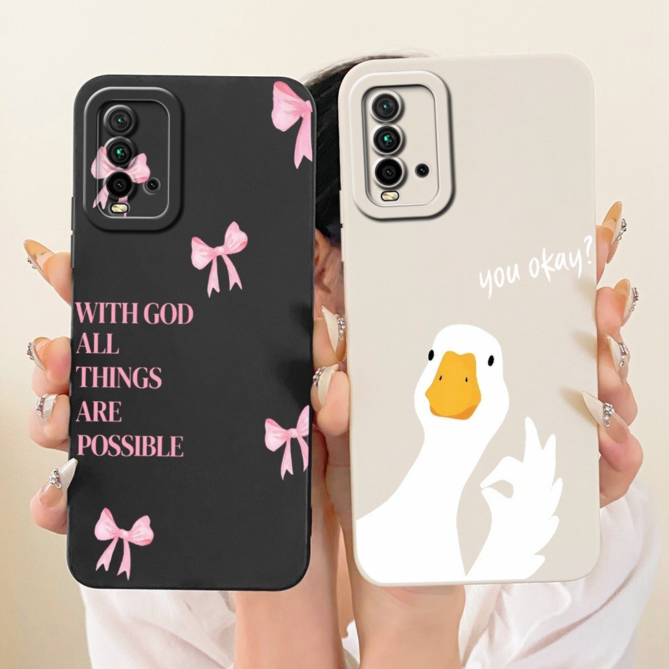 Dành Cho Redmi 9T Ốp Lưng Silicon Thời Trang Sang Trọng Mát Kawaii Vỏ Sơn Dễ Thương J19S M2010J19SG M2010J19SY