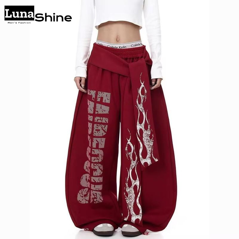 Quần thường ngày nam retro phong cách streetwear Hip-Hop, thích hợp nhảy múa