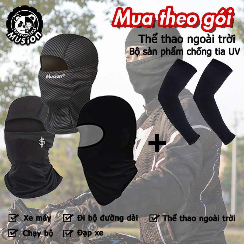 Mũ Trùm Đầu Balaklava Bandana Hood - Phù hợp Đi Xe Đạp & Trượt Băng, Thoáng Khí, Chống Tia UV