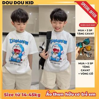 [AFF - DOU DOU KID] AP66DR DOREMON Áo Phông Trẻ em,Chất Vải Hữu Cơ 14-48kg