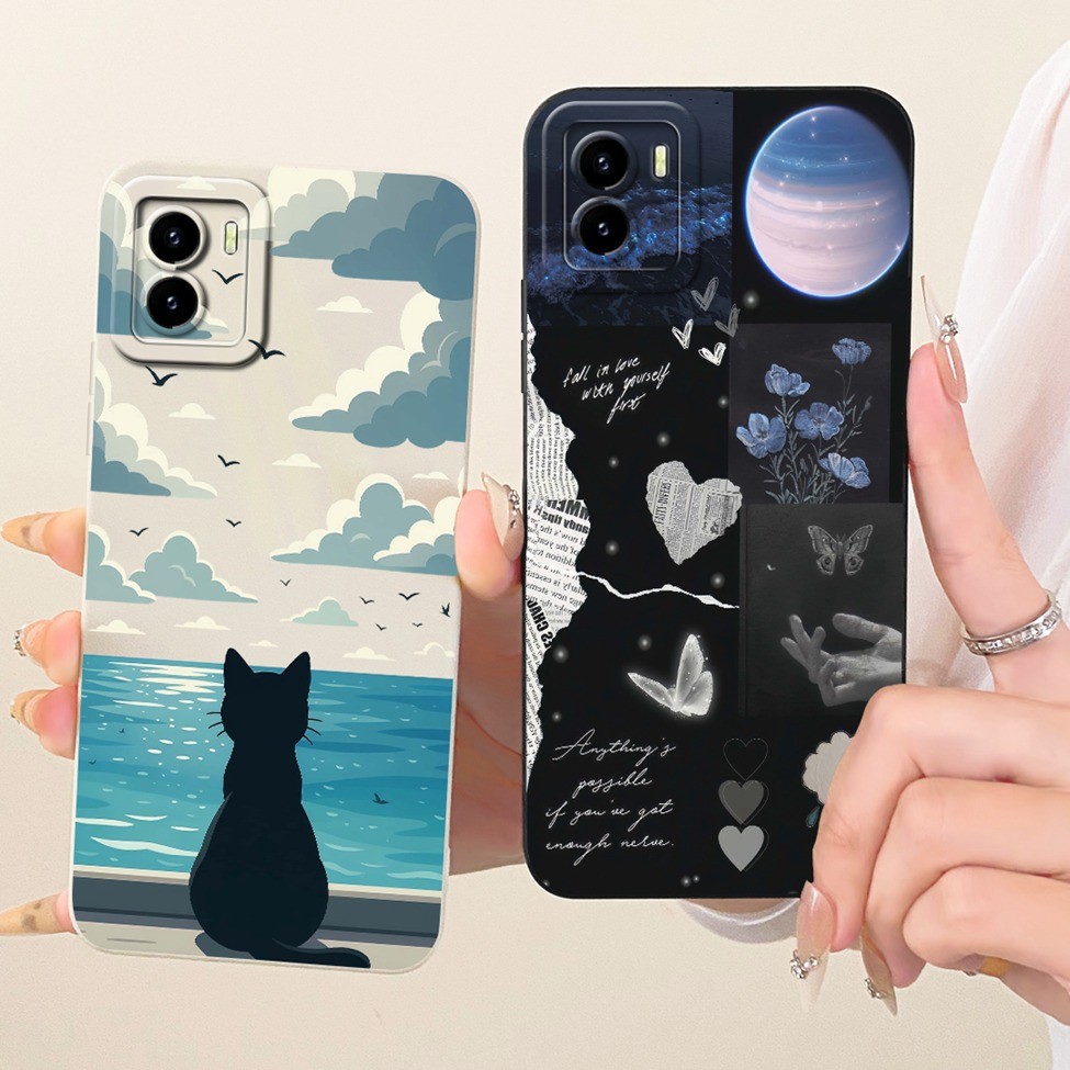 Ốp lưng Vivo Y15A V2134 Y15S V2120 V2147 V2139 Vỏ Vivo Y15s Vỏ silicon Hoa thời trang sang trọng Kawaii Sơn dễ thương