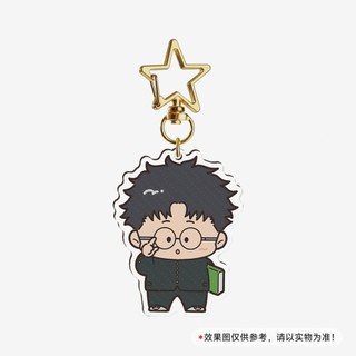 Anime Dandadan Momocute Cartoon Acrylic Key Ring Keychain Jewelry Girl Pendant Fashion Children Gift Accessori