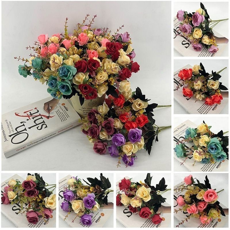 Hoa Hồng Giả Màu Xanh Dương Trang Trí Nội Thất, DIY Đơn Giản Mà Đẹp, Ý Tưởng Quà Tặng Cô Giáo Ngày Đặc Biệt