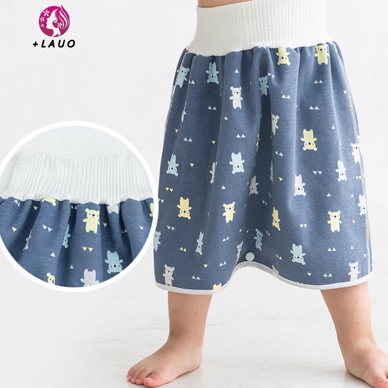 Springevenstar Tã Cho Bé Váy Chống Thấm Nước Cho Trẻ Sơ Sinh Chống Rò Rỉ Nước Tiểu Tập Quần Vải Tã Trẻ Em Ngủ Ngủ Ngủ Bô Đồ Tập Luyện Springevenstar