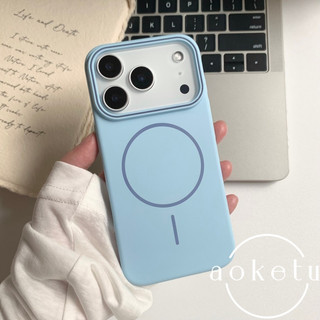 Thích hợp cho vỏ điện thoại mờ từ tính iPhone 17 Promax có vòng tròn mềm mại và mịn màng, cảm giác da Apple 16 / 15 / 14 / 13, chống rơi siêu mỏng, vỏ PC màu trơn