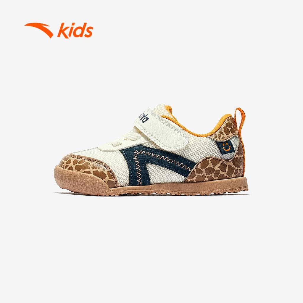 ANTA Kids Giày Tập Đi Bé Trai, Bé Gái Đế Mềm Êm Nhẹ, Chống Trượt, Quai Dán Velcro 312540007U/332520001U