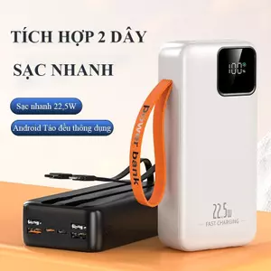 Sạc Dự Phòng 50.000mAh PD 22.5W - Đèn LED Siêu Sáng, Màn Hình LCD - Sạc Nhanh Đa Thiết Bị Tiện Lợi