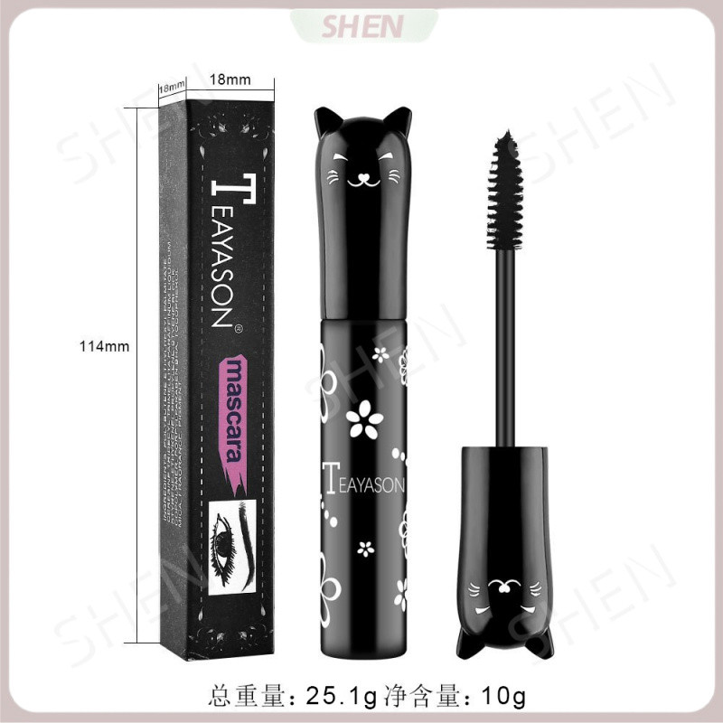 TEAYASON Mascara đầy màu sắc Xanh lam, Tím, Hồng, Trắng, Tím Sapphire Xanh Cà phê Không nhòe Uốn Dày