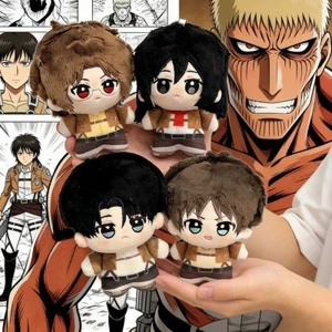 10cm Cotton Nhồi Bông Mặt Dây Anime Tấn Công Titan Levi Eren Misaka Hange Eren Jaeger Đồ Chơi Búp Bê Dễ Thương Quà Tặng Cho Trẻ Em Người Bạn Trưởng Thành