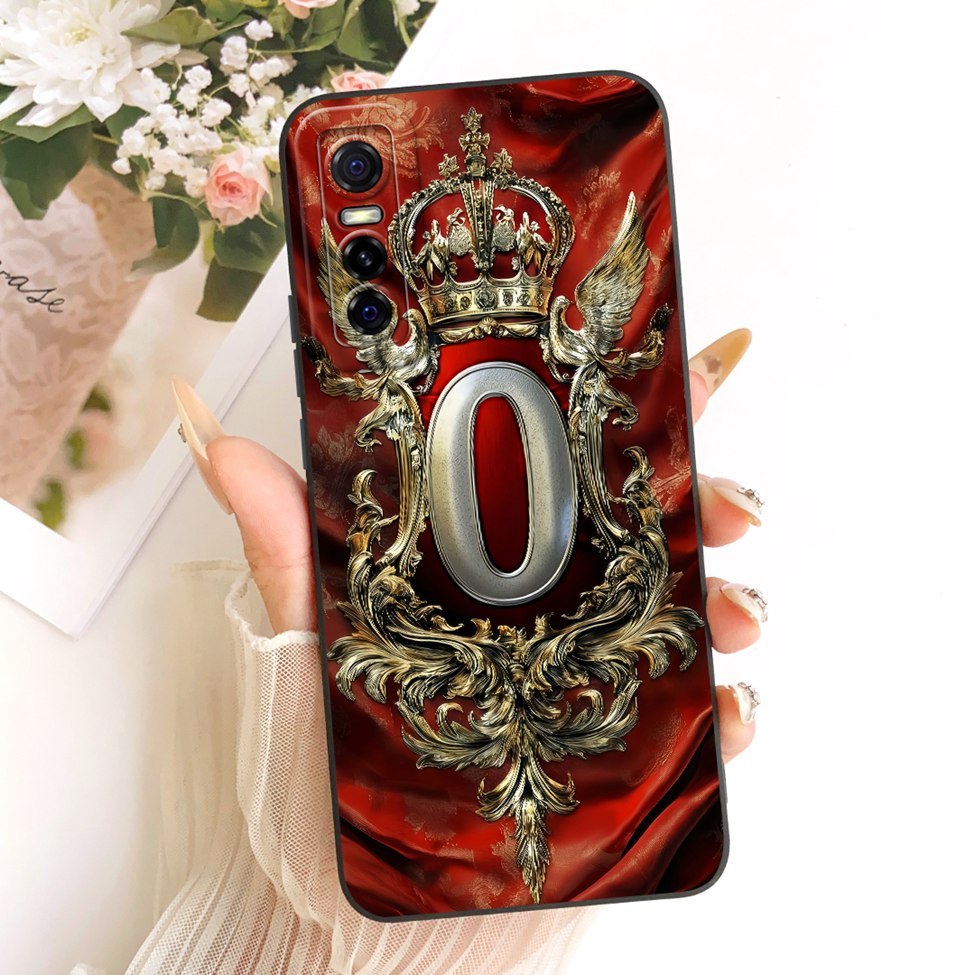 Ốp lưng Vivo Y73s 5G V2031A Vivo Y73s 5G Vỏ silicon sơn chữ A-Z sang trọng thẩm mỹ