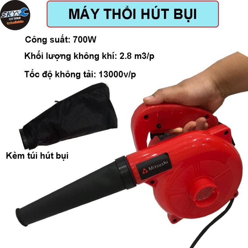 Máy Thổi Bụi 700W Kiêm Hút Bụi Đa Năng Công Suất Lớn Làm Sạch Máy Tính Nhà Cửa Hiệu Quả