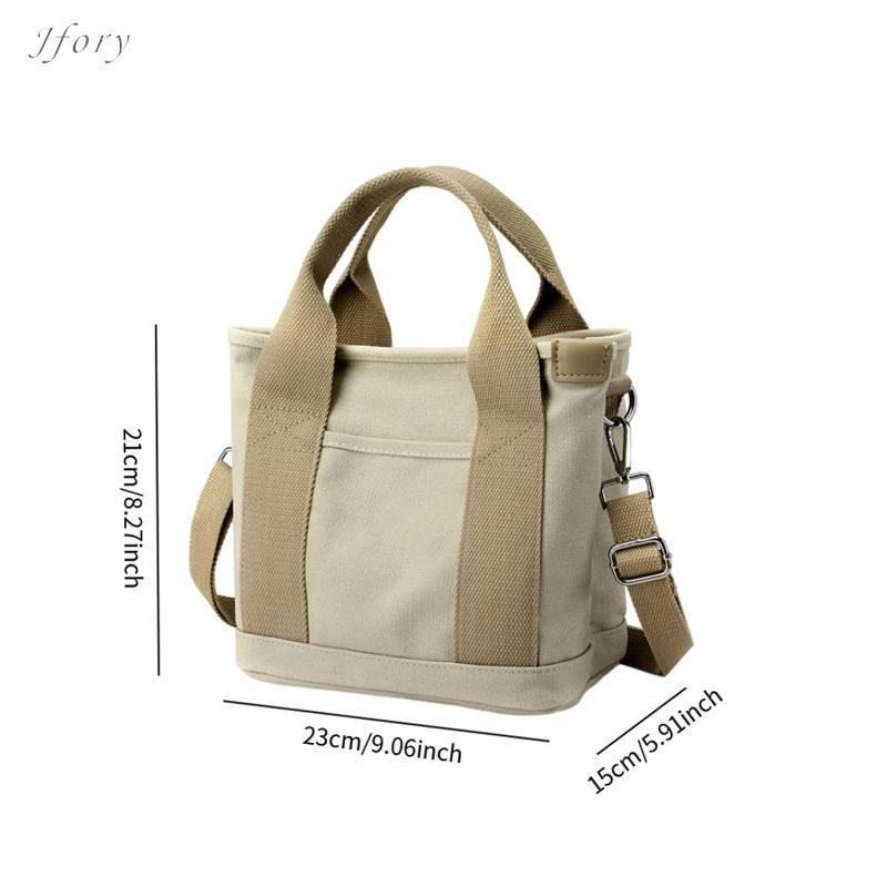 Jfory Túi Đeo Vai Nữ Canvas Tote Có Ngăn Ví Thường Ngày Dung Tích Lớn Dây Kéo Đóng Túi Xách Thích Hợp Cho Văn Phòng Đại Học Du Lịch Sử Dụng Hàng Ngày