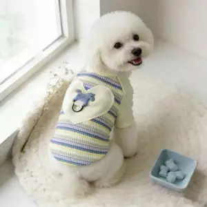 【Ready Stock】 Spring and Summer New Dog Dog Clothes Small and Medium-Sized Dogs Bichon Thin Pet Cat out Anti-Dirty Traction Buckle Dog Clothes kyXy