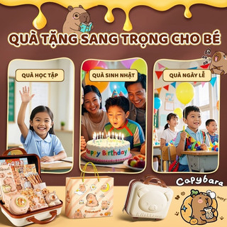 Bộ Dụng Cụ Học Tập Ngộ Nghĩnh, Văn Phòng Phẩm Capybara, Túi Đựng Bút Quà Sinh Nhật, Quốc Tế Thiếu Nhi