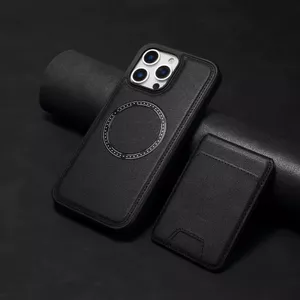Dành Cho apple 17 PRO MAX Ốp Lưng Điện Thoại Từ Tính Bảo Vệ Chống Sốc Da Cao Cấp Sạc Phong Cách