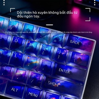 [Ship nhanh] Keycap Galaxy Xuyên LED - 108 Phím - Nhựa PC – Profile Cherry - CooBeStore
