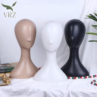 VRZ Pro - Manекин Đầu Nhựa với Tóc Giả và Mũ để Hiển thị | Phong Cách Trừu Tượng | HOT