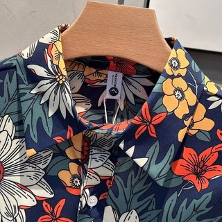 Áo Sơ Mi Nam Hawaii Hoa Tay Ngắn Nam Rời Áo Thường Ngày