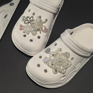 1 Bộ Có Thể Tháo Rời Giày Quyến Rũ Khóa Cho Ballet Flats Công Nghiệp Nặng Ngọc Trai Hoa Tình Yêu Hạt Trang Trí Cho Ba Lê Lỗ Giày