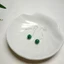 Bông tai dài màu xanh lá cây malachite, thiết kế đơn giản và thời trang