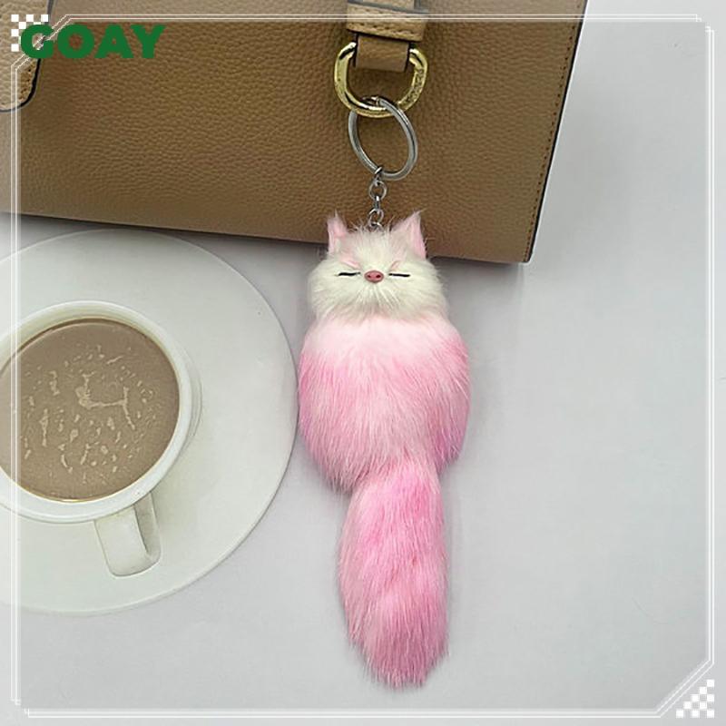GOAY Trang Sức Thời Trang Dễ Thương Sang Trọng Nhỏ Cáo Móc Khóa Người Phụ Nữ Túi Mặt Dây Chuyền Quà Tặng Sáng Tạo Đồ Trang Trí Móc Khóa VN