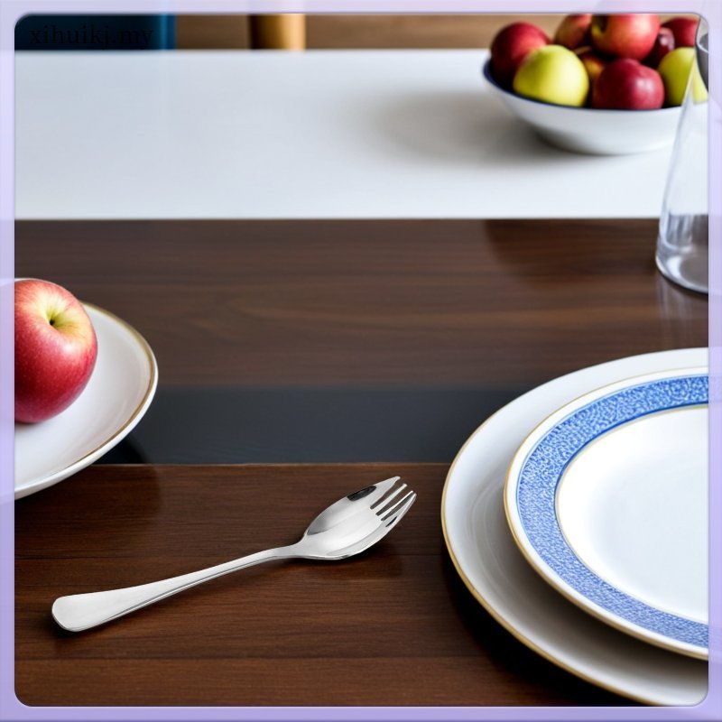 Salad Hike Thìa Và Nĩa Thìa Đo Bằng Thép Không Gỉ Sporks 18.50X3.00X1.50CM Bạc